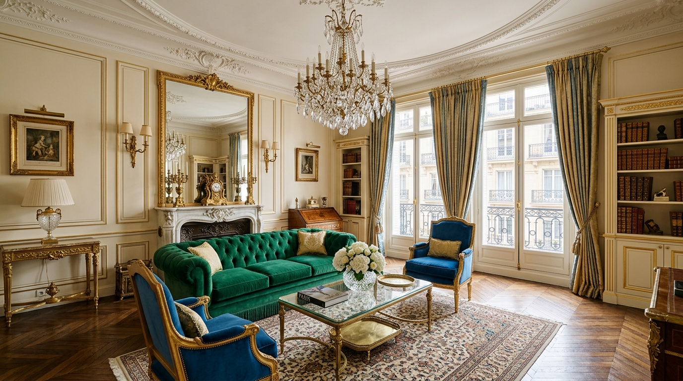 Style shelves with books and curated objects